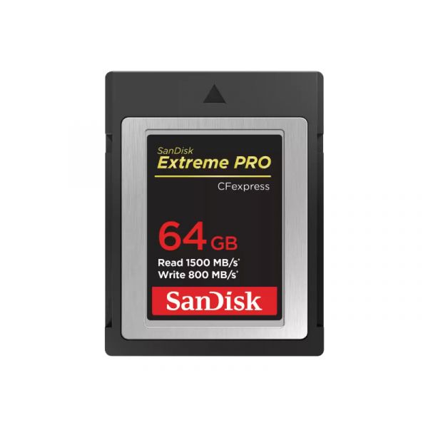Sandisk CFEXPRESS Extreme Pro 64GB,Type B, 1500MB/s, 800MB/s memóriakártya (186484)